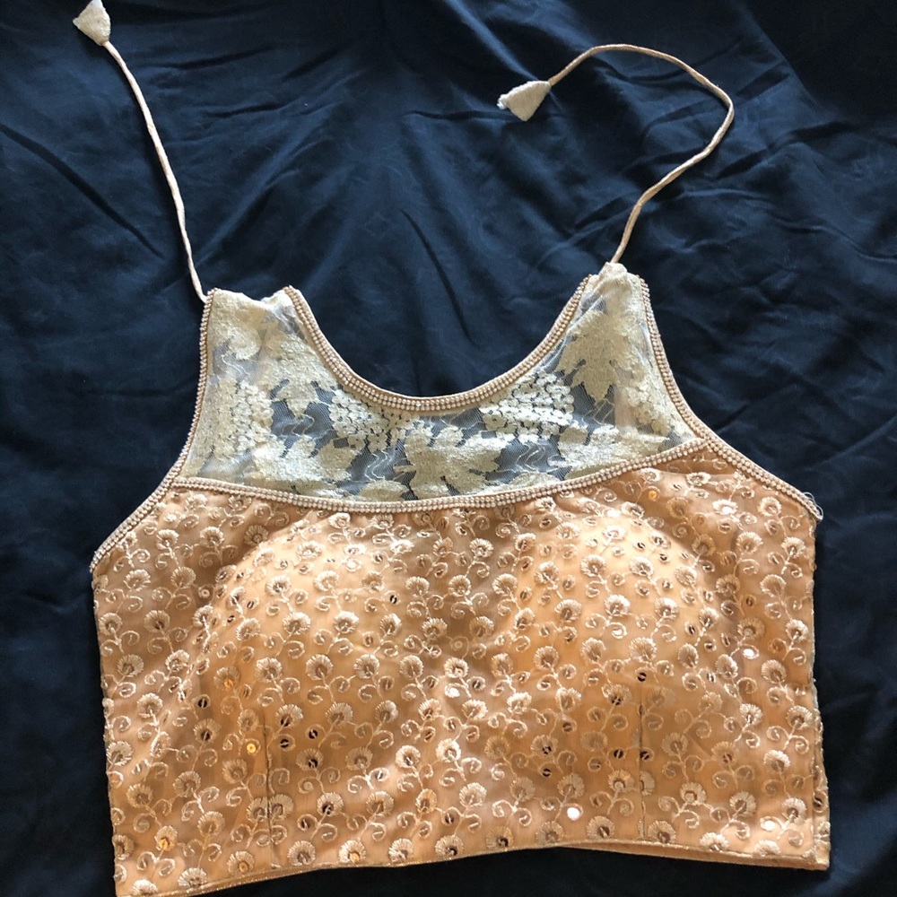 Brand new saree blouse with embellished details